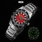 SEESTERN Vintage 62MAS, V3, Red, NH35, Sapphire, Lume,Diver, Bracelet + Rubber