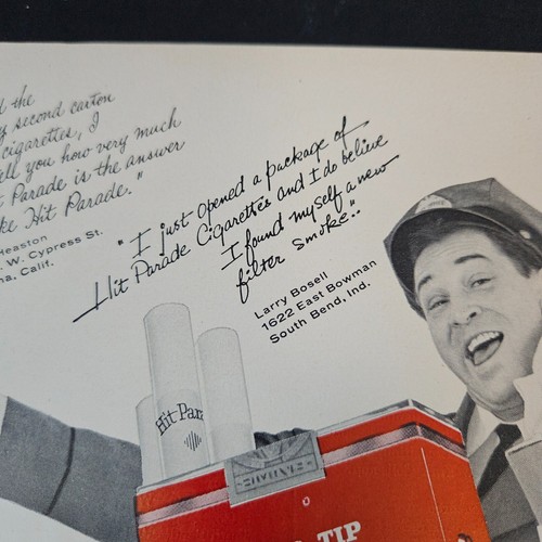 1957 Hit Parade Cigarettes Testimonials Vintage Print Ad American Tobacco Co - Bild 5 von 10