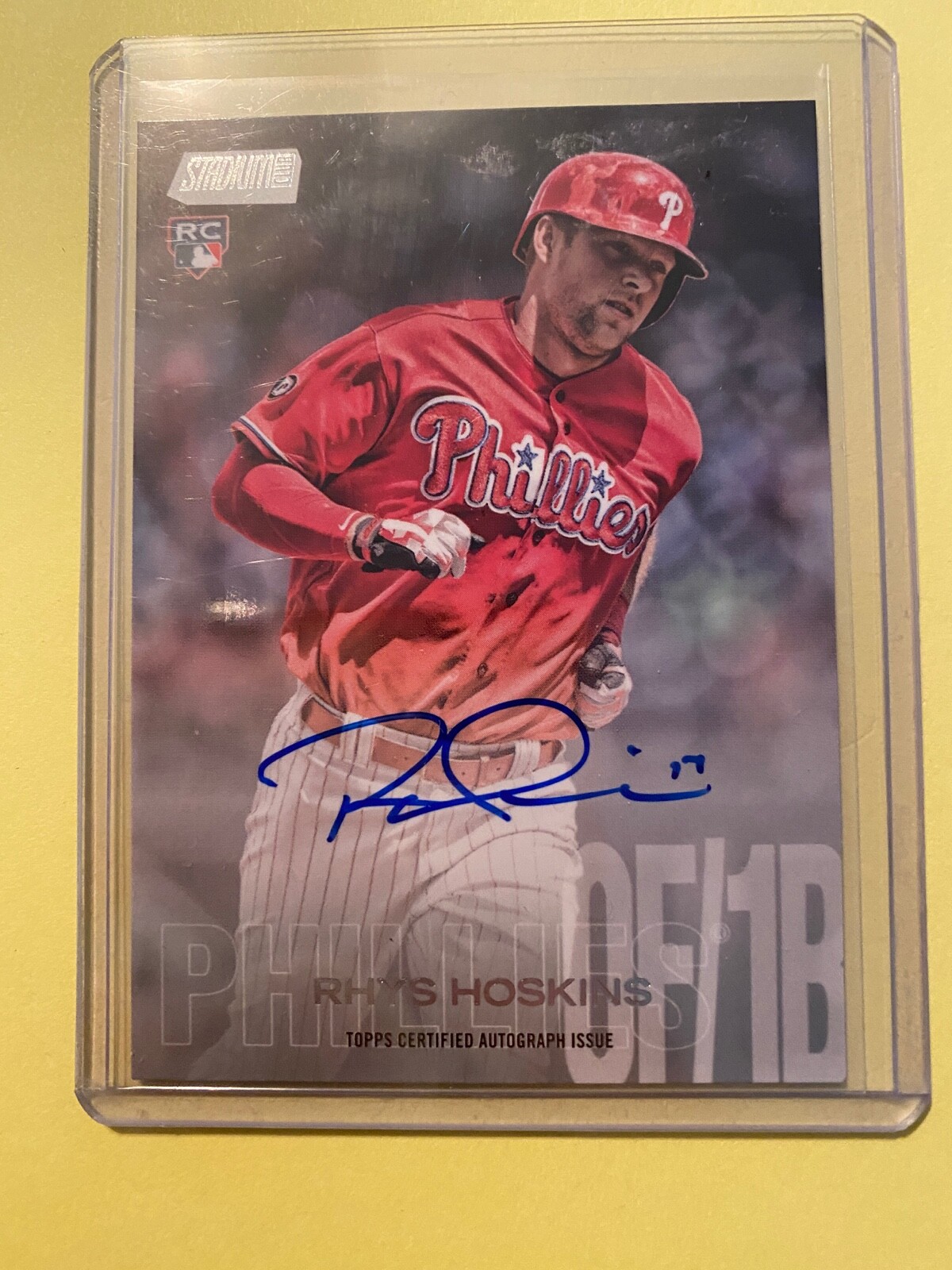 A41,102 - 2018 Stadium Club Autographs #SCARH Rhys Hoskins