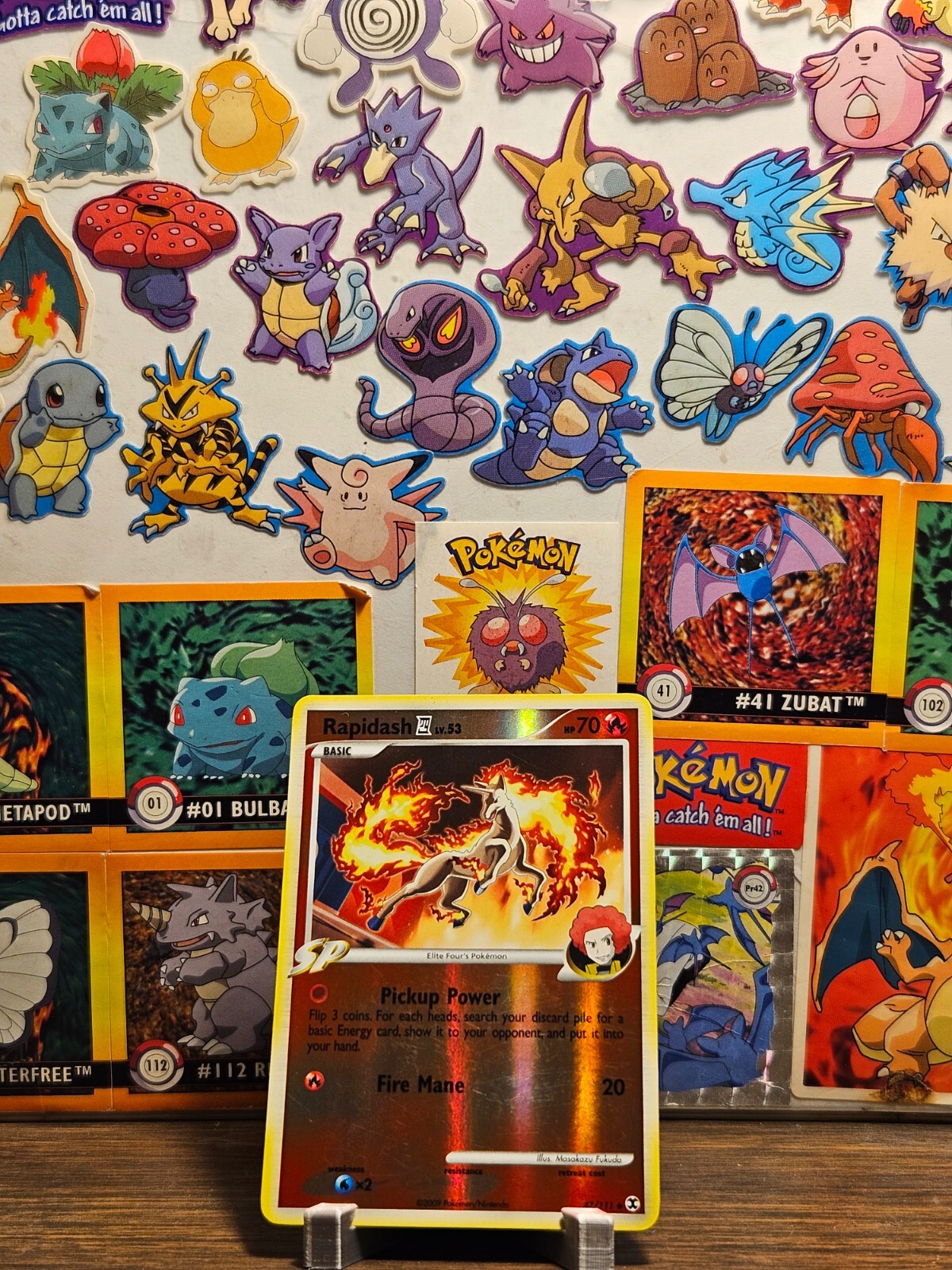 Pokémon Rising Rivals Rapidash 47/111 Reverse Holo Uncommon LP