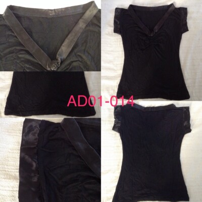 ELEGANTES DAMEN T-SHIRT FARBE SCHWARZ GRÖSSE S