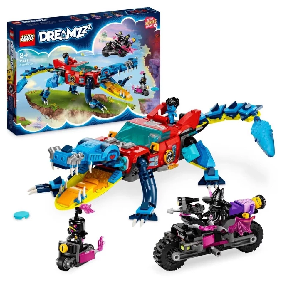 71458 LEGO DREAMZZZ AUTO COCCODRILLO 2 IN 1 JAIDEN CACCIATORE NOTTURNO SIGILLATO