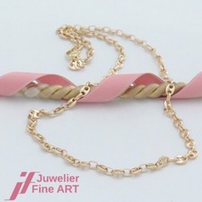 Kette/Halskette/Collier -Kaffeebohnen- Muster - 14K/585 Gelbgold - ca. 50,5 cm