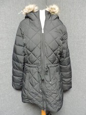 Hollister Hooded Parka Coat Black Uk Large Rrp £99 Ln029 Ww 03