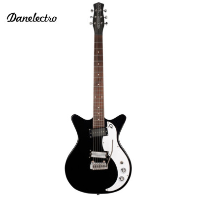 Danelectro '59XT Classic Electric Guitar Black with Wilkinson Tremolo