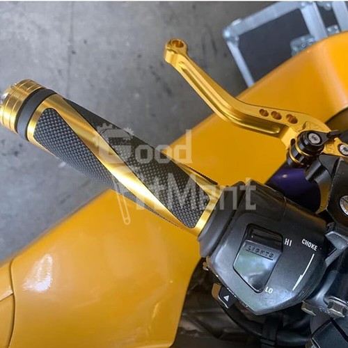1 Paar Universal Gold Motorrad Roller Lenkergriffe Griff Griffgummis 22/24-25mm - Bild 8 von 19