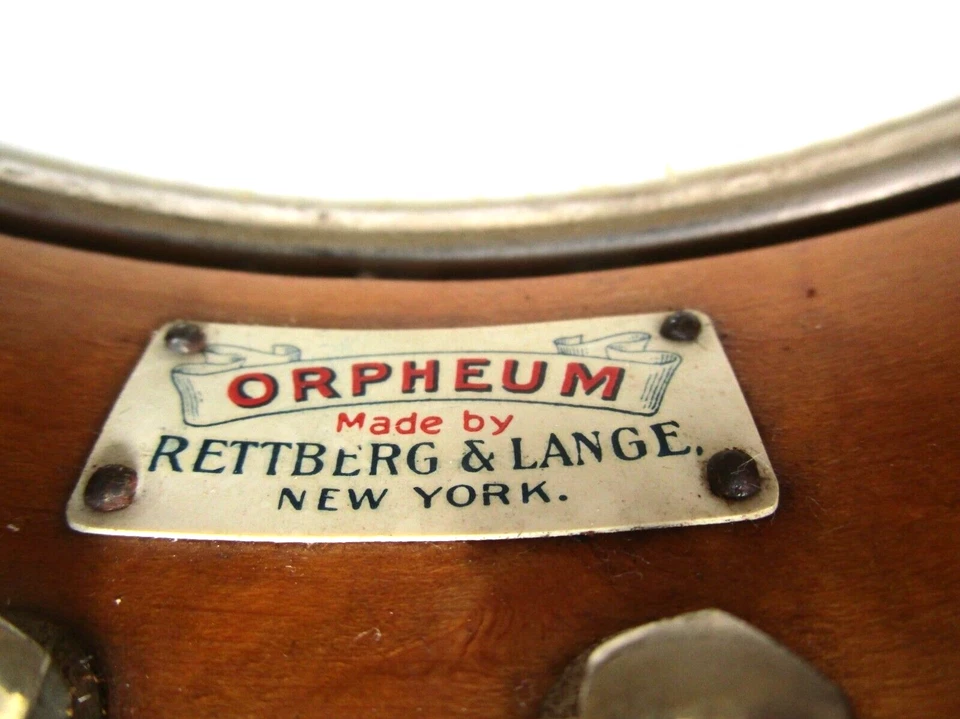 VINTAGE ORPHEUM BANJO POT.  1919,  11" HEAD, TONE RING - Image 2 of 4
