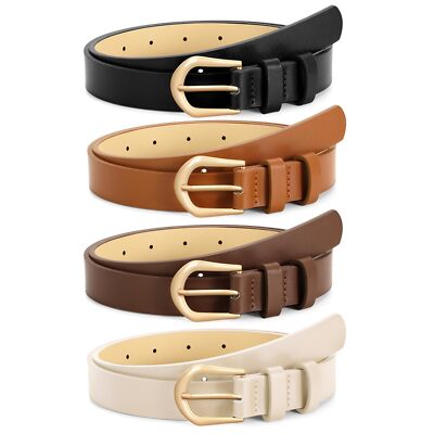 Amazon Jeans Friend Belt Buckles Pack Womens Thin Leather Belt