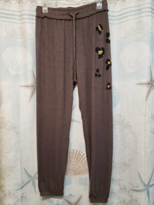 Anthropologie Maronie Womens  Size L  Brown Jogger Sweatpants Loungewear New