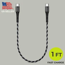 1ft USB C Charger Cable for JBL Flip 6, 5,Charge 5, 4,Clip 4,Pulse 5 4 Speaker