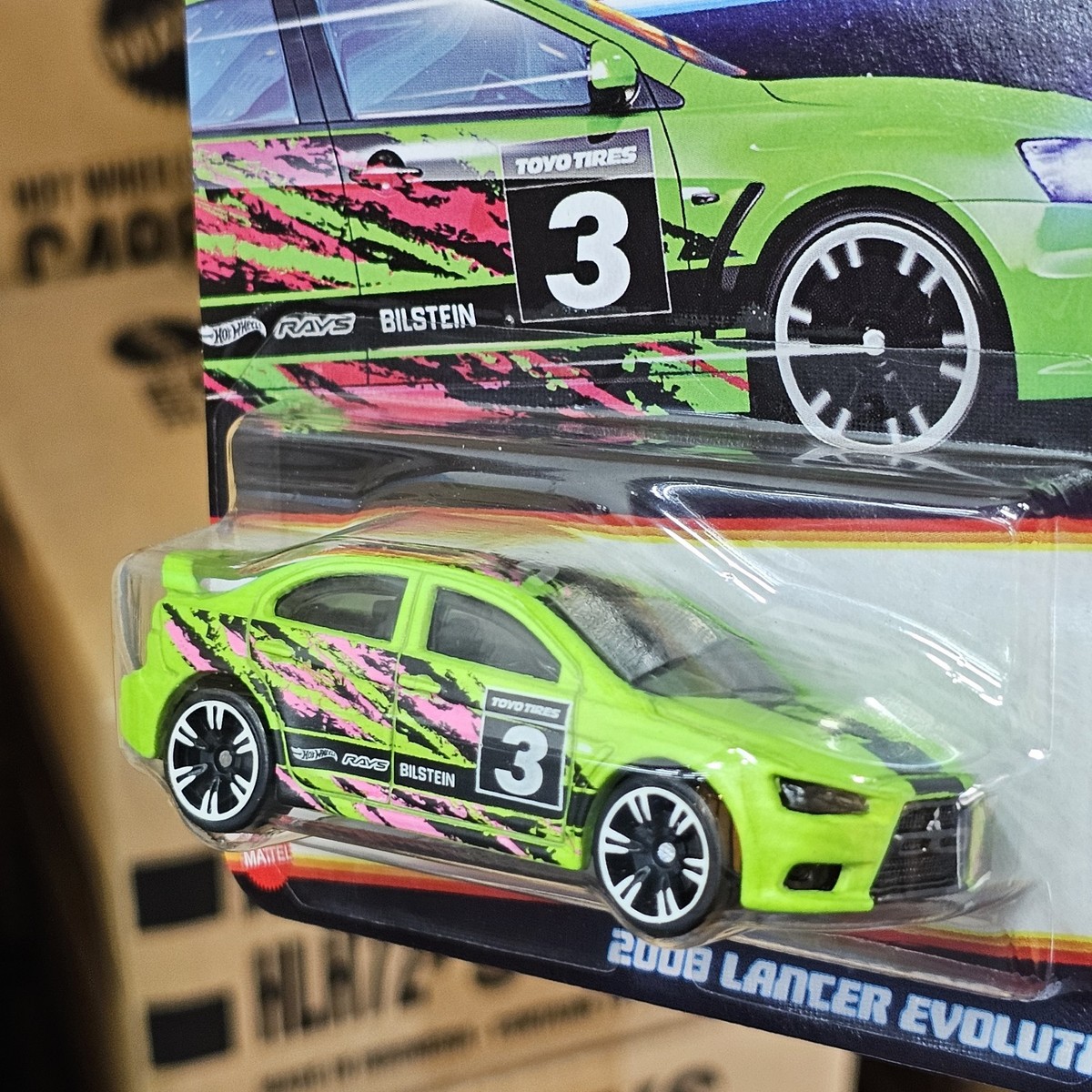2025 HOT WHEELS 2008 LANCER EVOLUTION EXCLUSIVE NEON SPEEDERS | eBay