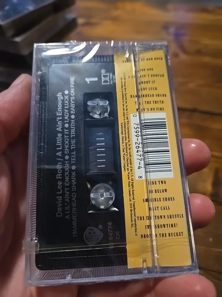 A Little Ain't Enough - David Lee Roth (Cassette, 1991) Sealed - Image 3 of 3