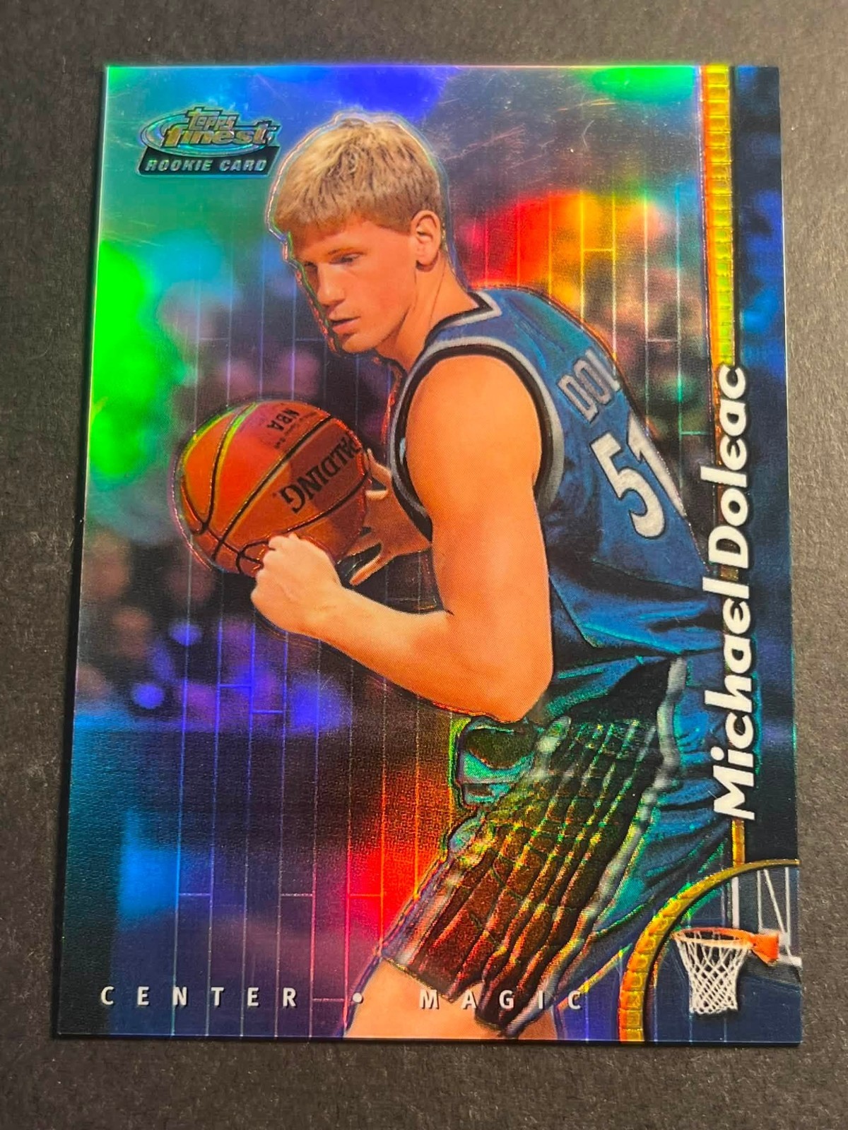 Box 17: 1998-99 Finest NO PROTECTOR REFRACTOR Michael Doleac Magic RC #237