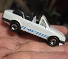 Vintage 1985 Matchbox Ford Escort XR3i Cabriolet – White Convertible Diecast Car