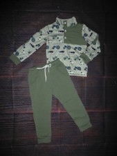 NEW Boutique Boys Farm Cow Tractor Long Sleeve Outfit Set