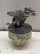 Whistle Pig Distillery Boss Hog Whiskey Pewter/Cork Bottle Stopper