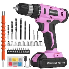 FADAKWALT Cordless Drill Set, 20V Electric Power Drill With Battery And Charg...