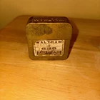 Antique Waltham Watch Co. Pocket Watch Traveler Case Metal Holder Box.