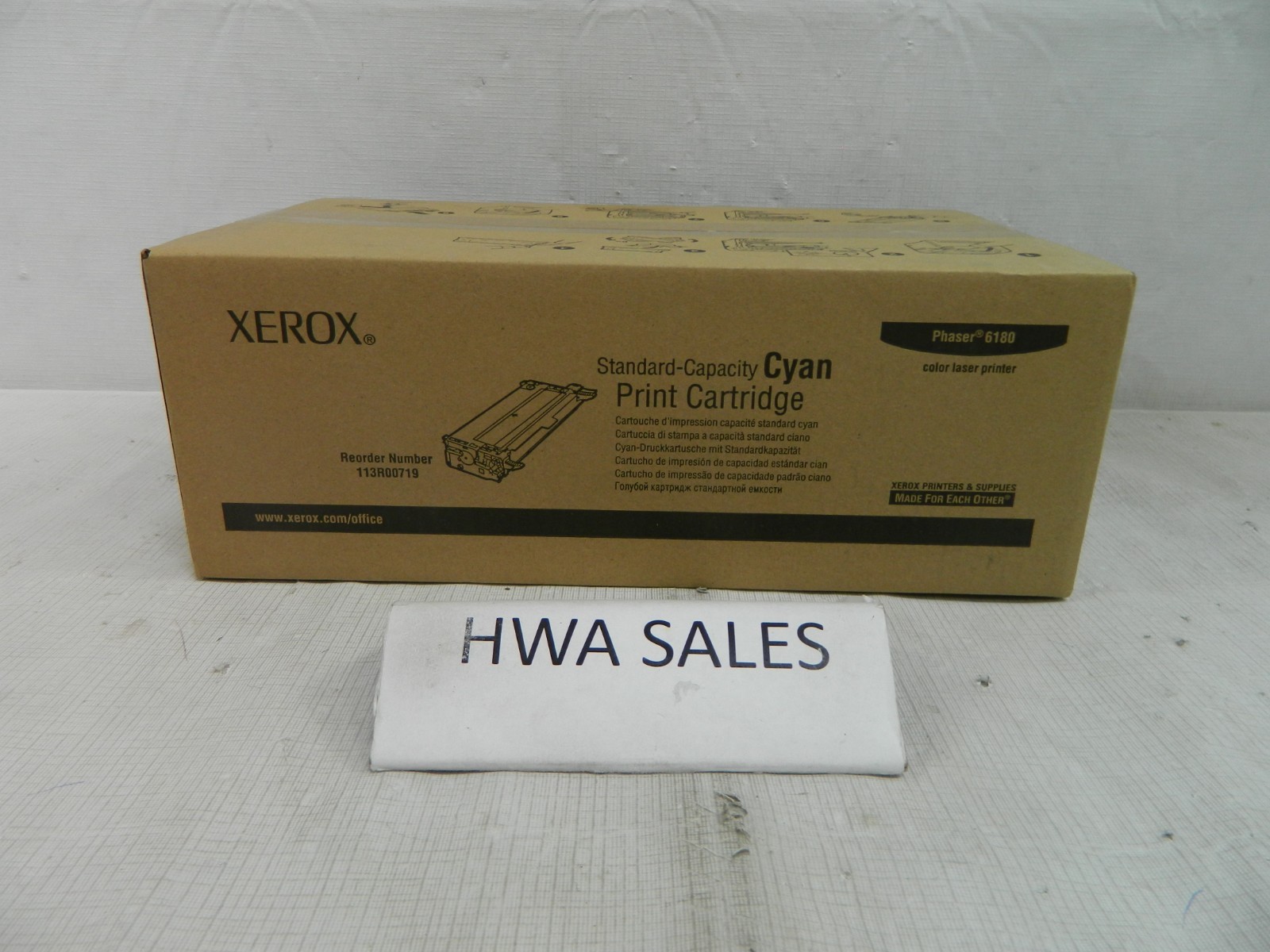 Genuine Xerox 113R00719 Phaser 6180 Cyan Standard Capacity Print Cartridge - NEW