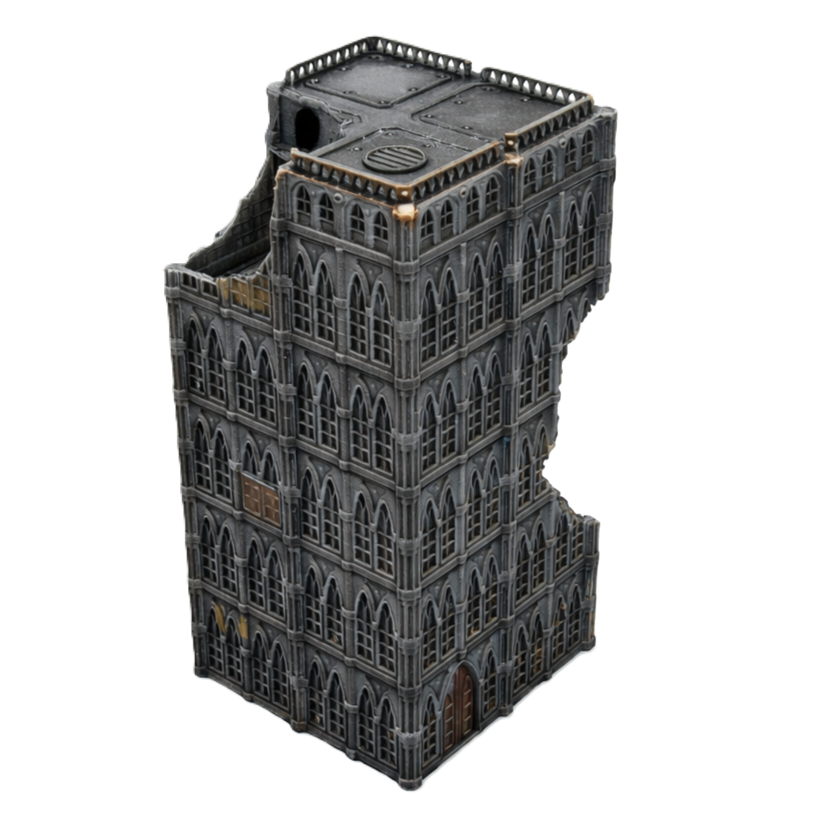 Compatible with Legion Imperialis Epic Destroyed Hab 6-8mm Scale Terrain 3D