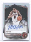 Mikel Brown Jr. 2025-26 Bowman Chrome Prospect Autographs Refractor #/499