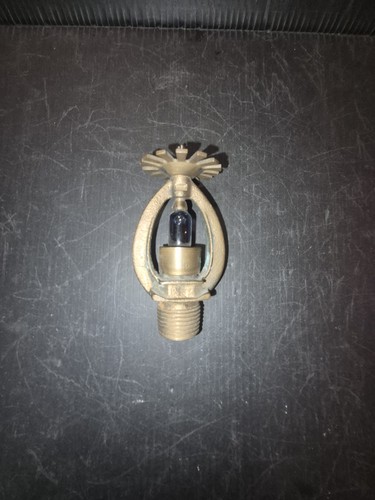 Vintage 1985 Star Sprinkler Head 1/2" 250°F  Brass Pendant Model D Blue Bulb