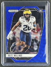 KALEL MULLINGS 2025 PANINI PRIZM DRAFT PICKS #64 BLUE WAVE 188/299 RC WOLVERINES