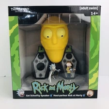 ThinkGeek Rick and Morty Get Schwifty Giant Head Bluetooth Speaker Adult Swim