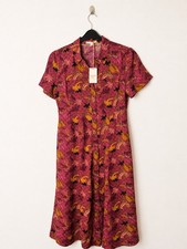 White Stuff Renee Midi Shirt Dress UK 10 BNWT 100% Viscose Boho Floral