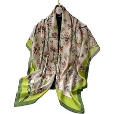 XL 43 Inch Extra Large Square Scarf Silk Feeling Hair Scarf for Sleeping