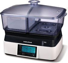 Image of Morphy Richards Intellisteam Compact Food Steamer, 6L, Synchronised Steaming, Di