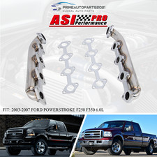 Stainless Exhaust Manifolds Fits 2003-2007 Ford Powerstroke F250 F350 6.0l