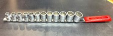 SNAP ON  212FSMY  12-Pc 3/8" Dr 6-Pt Flank Drive® Shallow Socket Set 8-19mm USA