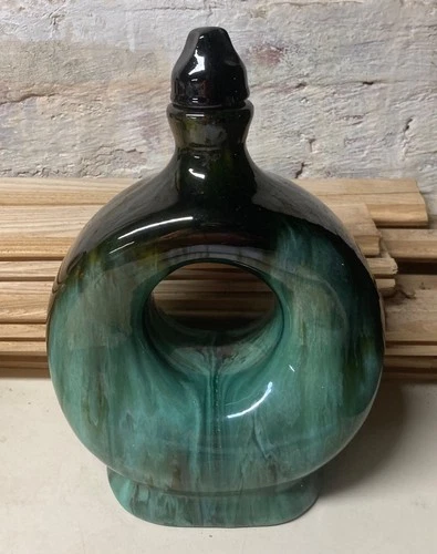 Vintage Brush McCoy ONYX Green Musical Jug With Cork Works You Are My Sunshine