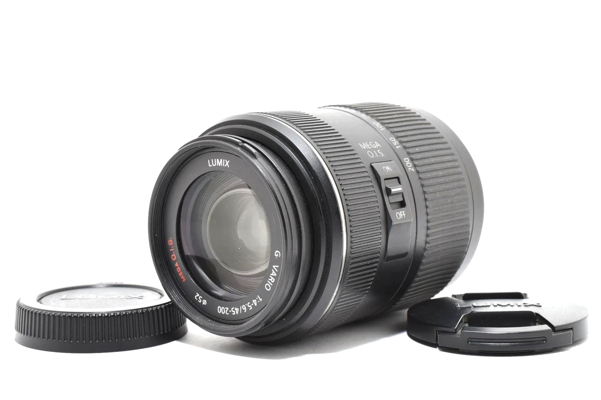 Panasonic LUMIX G VARIO 45-200mm F/4-5.6 MEGA O.I.S Lens w/Caps