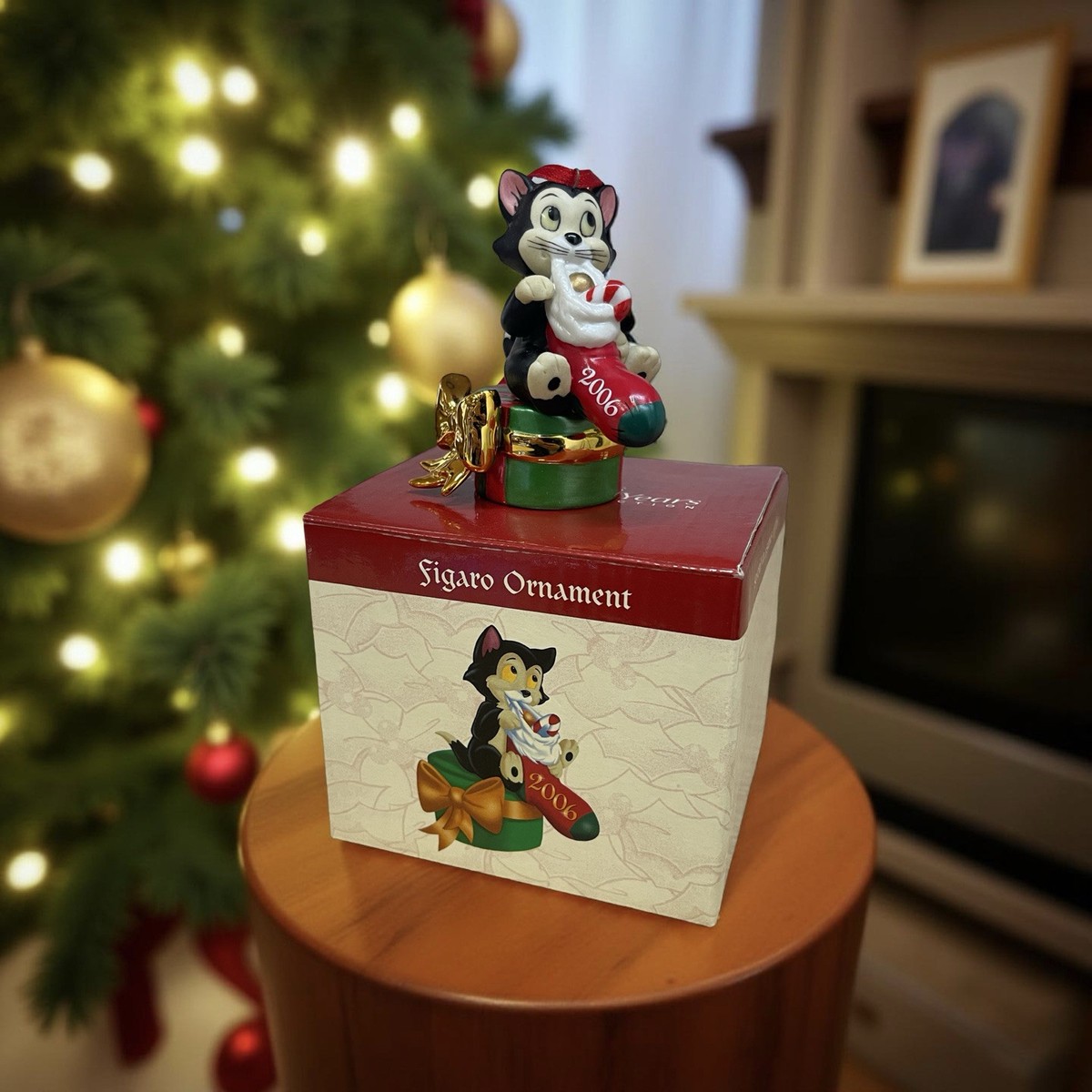 ミニー＆フィガロ　クリスマスオーナメント 2006 Disney Christmas Through The Years Collection Figaro Ornament