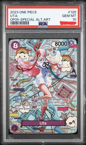 Uta SP One Piece OP05 English op02-120 Alternate Art PSA 10