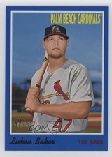 2019 Topps Heritage Minor League Edition Blue 88/99 Luken Baker #122 r9d