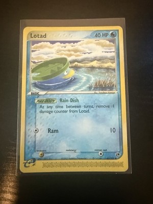 Pokemon Card E Series Lotad 66/100 EX Sandstorm Common Non-Holo MP Condition