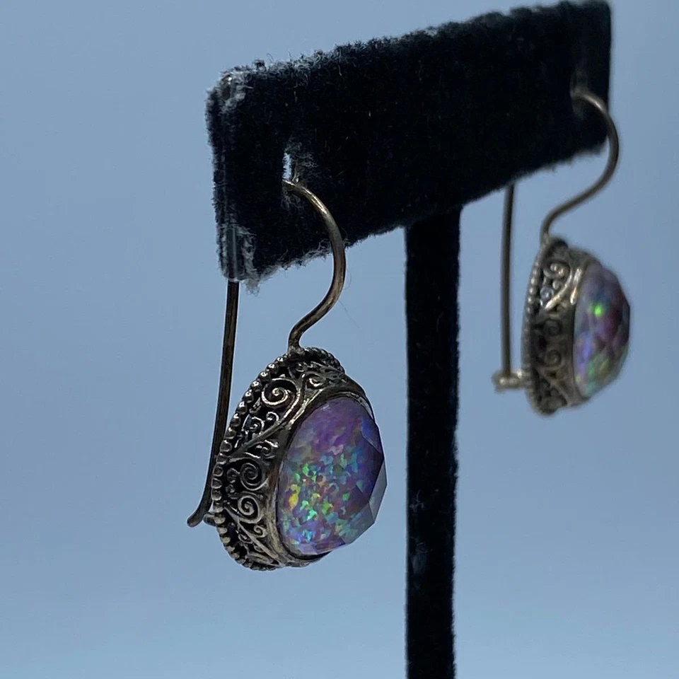 Juego de pendientes y colgantes de plata de ley Sajen Opai 2 piezas 14,5 g Foto 3 de 4