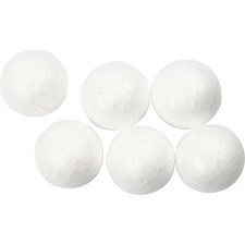 Petites boules de polystyrène, Diamètre: 1,5 cm, lot de 200.