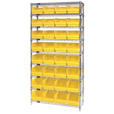 Quantum Storage Systems - WR9-207YL - 36W x 12D x 74H 9 Shelf 32 Openings 800lb