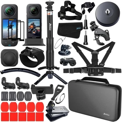 Accessories Kit for Insta360 X5 / X4 Camera Mount Bundle with Magnetic Mount Car