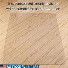 PVC Chair Mat Floor Protection Smooth Glide Non-Slip Transparent Design New