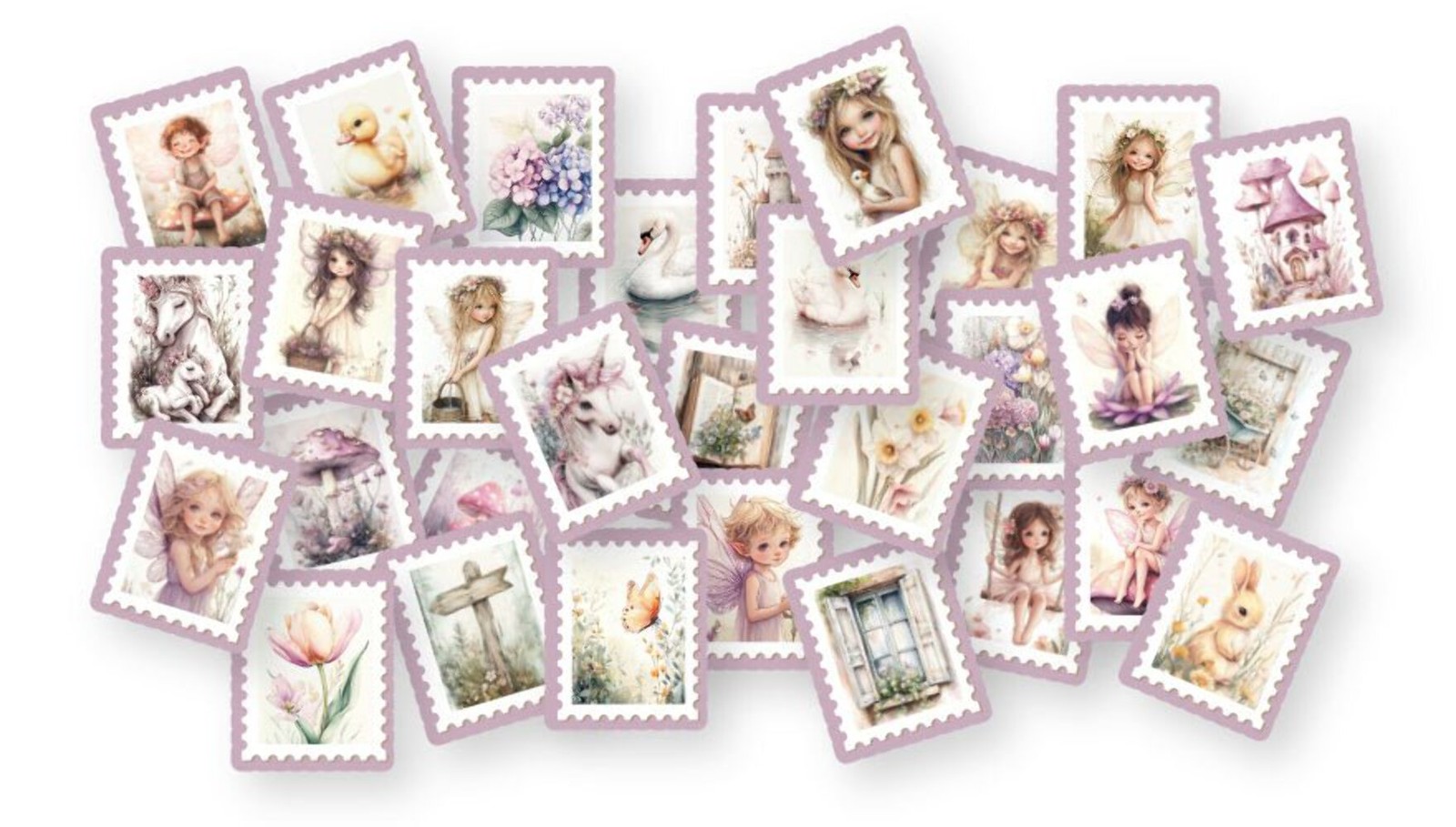 Dutch Doobadoo - Woodland Springs - Postage Stamps Diecuts