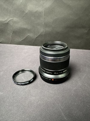 Olympus M.Zuiko 45mm f/1.8 Lens Black Micro Four Thirds MFT M43