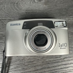 Konica Z-up 110 Super 35mm Film Camera Point & Shoot 38-110mm Silver Tested READ