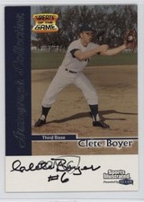 1999 Fleer Sports Illustrated Greats of the Game Clete Boyer Auto 4f5