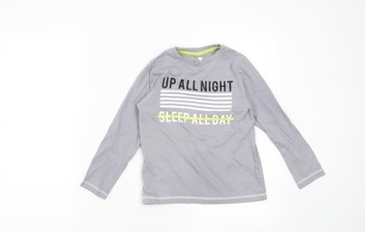 Basic-T-Shirt Jungen UK-Größe 7 Jahre sehr grau