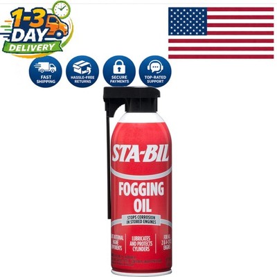 12 oz Fogging Oil for 2 and 4 Cycle Engines - Prevent Corrosion & Lubricate